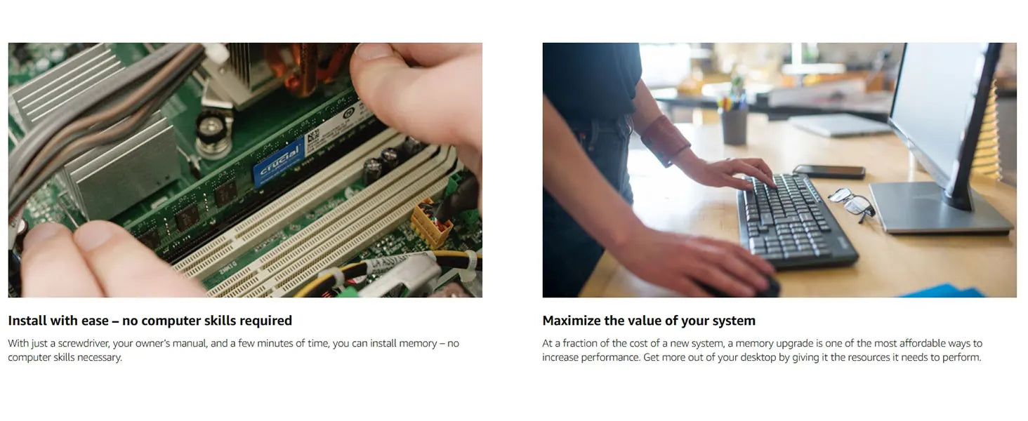 Crucial Memoria RAM DDR3 DDR3L 4GB 8GB 1600MHz 1333 1866MHz DIMM Memory 1.35V 1.5V 240Pin PC3-10600 PC3L-12800 14900 For Desktop