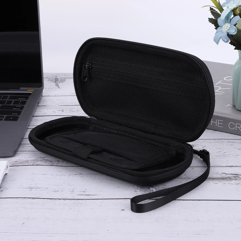 Hard EVA Carrying Case for Trimui Smart Pro Handheld Game Console Silicone Protective Case Storage Bag with Tempered Glass Film