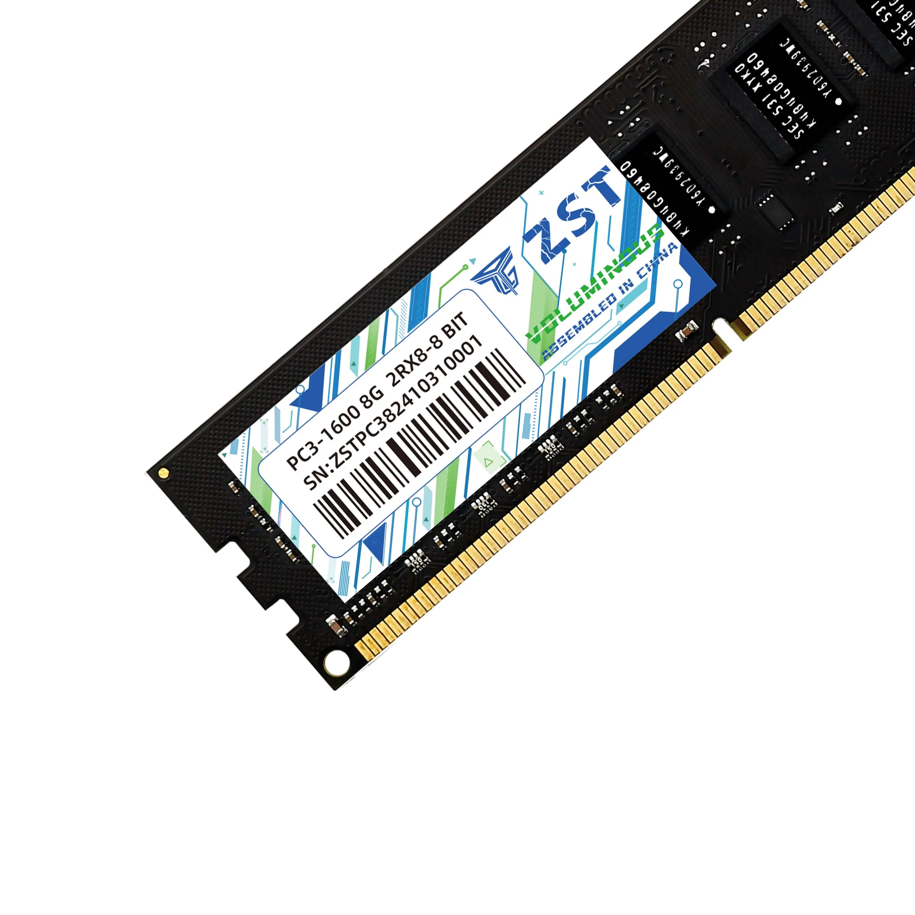 Desktop Computer Memory Module DDR3 PC RAM 4GB 8GB 1600/1333/1066/1600MHz Playing Game Loading Smoothly Fast Speed