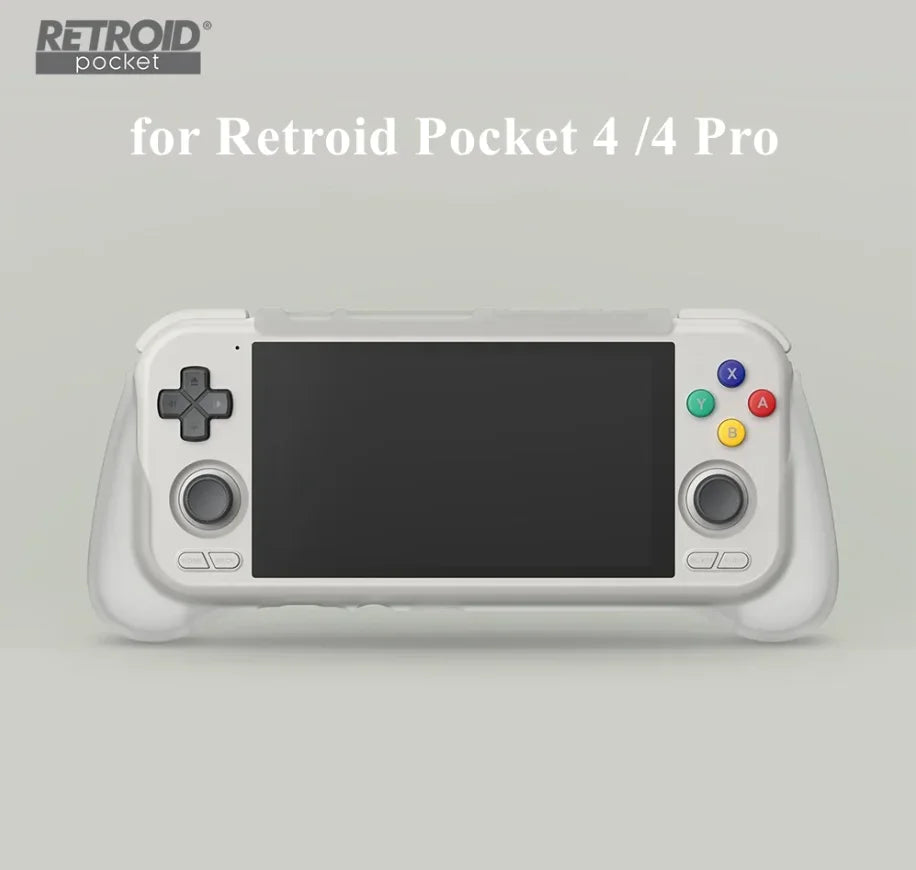 New Retroid Pocket 4 Pro Grip Protect TPU Shell Case Retroid Pocket 4 Officail Grip For RP4 Retro Console Stand Holder