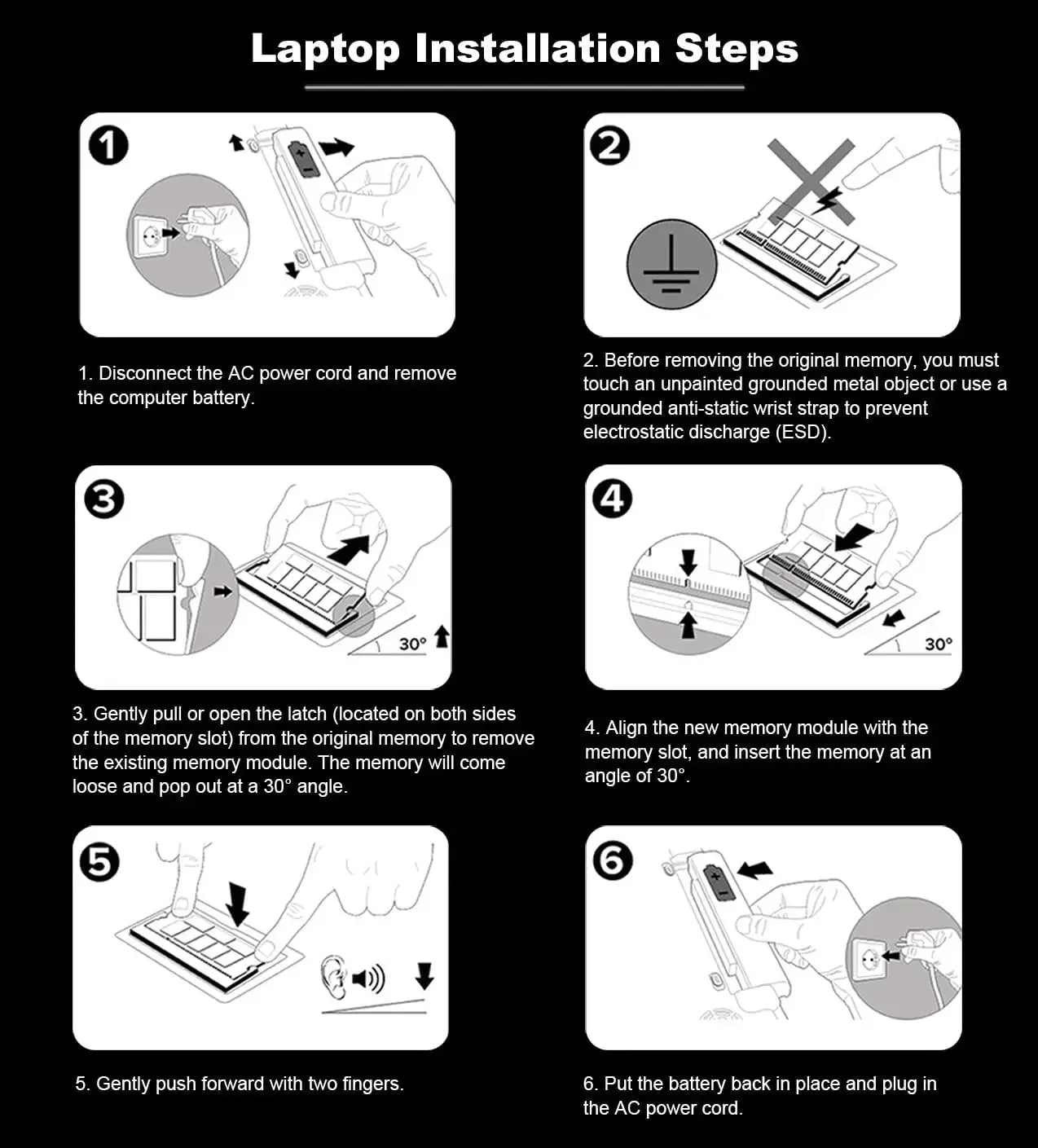 DDR4 Memoria RAM Laptop 16GB 8GB 32GB 1.2V 260pin 3200MHz 2666MHz 2400MHz PC4 Notebook Sodimm Memory Memoria Ram Ddr4