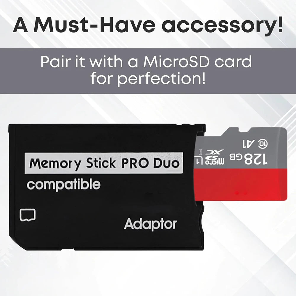 TF to MS SD Card Memory Stick Pro Duo Adapter Reader Converter for PSP1000/PSP2000/PSP3000 Dual Slot Adapter Gaming Accessories