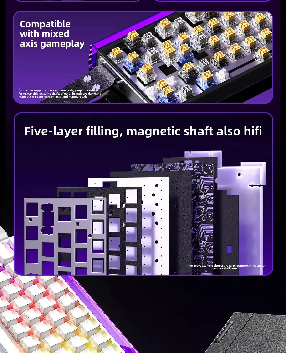 New AULA HERO 68HE/ULTRA INSTOCK Magnetic Switch Gaming Keyboard&Mouse E-sport Custom Mechanical Wired Keyboard Accessories