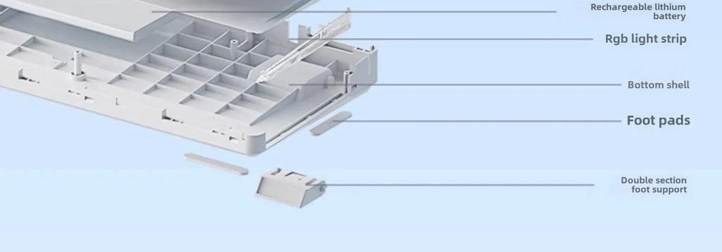 AULA F108/PRO Gaming Keyboard Mechanical RGB Hot Swappable Wireless 2.4G Polling Rate 100% Layout Hifi Switch Custom Accessories