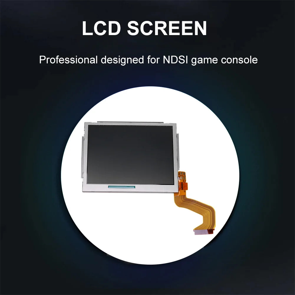 Top Upper Screen Lightweight Game Console LCD Screen Easy Installation Top Upper LCD Screen Replacement Parts for NDSI