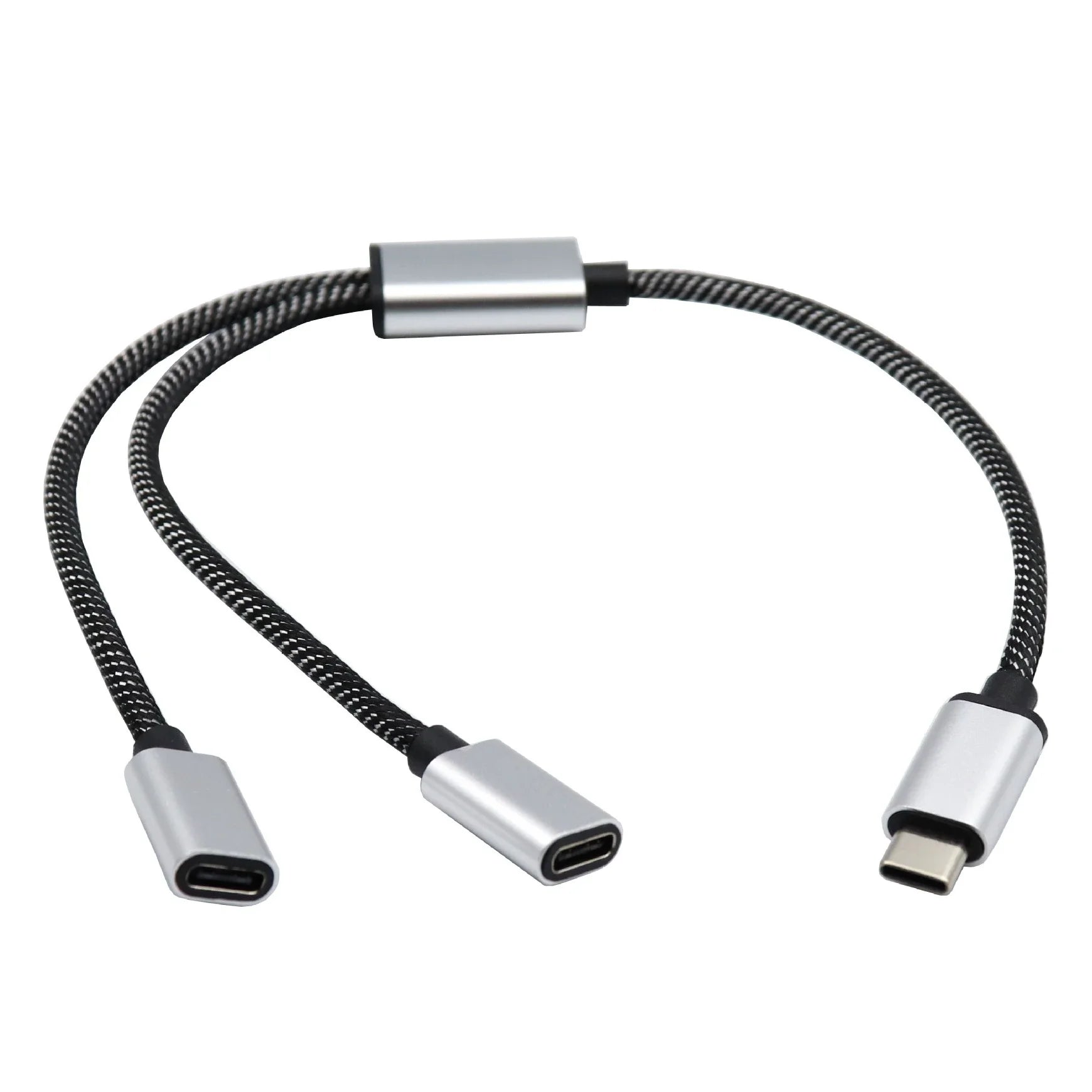 1 Male Plug To 2 3 Female Socket USB C Type-C OTG Extension Line Y Splitter Data Charging Cable Power Adapter Converter Splitter