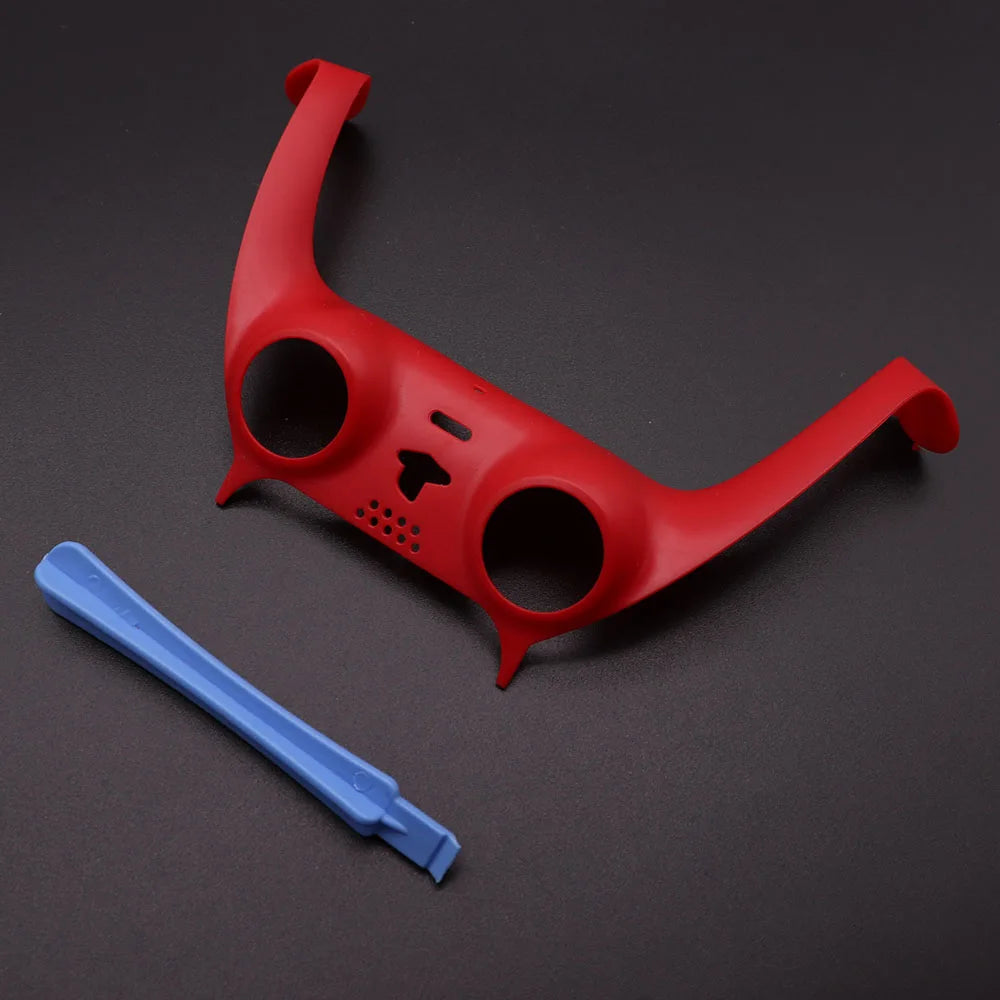 For PS5 V1 V2 V3 Gamepad Handle Shell Cover Camouflage/Clear Matte Controller Joystick Handle Decoration Strip With Pry Bar