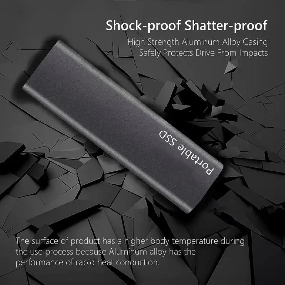 2026 External SSD Hard Drive 1TB External Hard Disk 2TB High-Speed hard ssd USB 3.1 Mobile Solid State Drive for Notebook Laptop