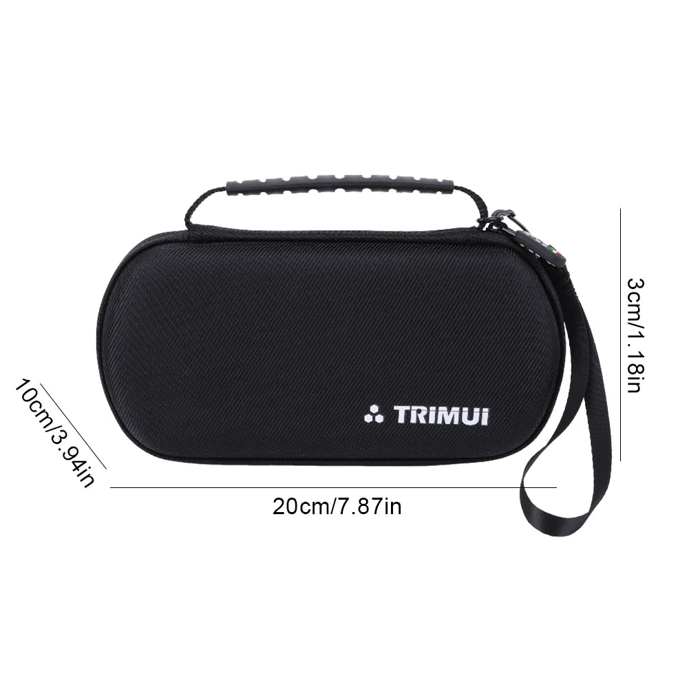 Hard EVA Carrying Case for Trimui Smart Pro Handheld Game Console Silicone Protective Case Storage Bag with Tempered Glass Film