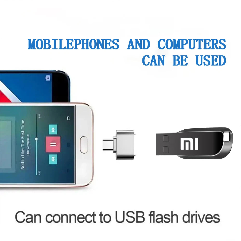 Xiaomi Original Pendrive USB 3.0 Flash Drive 2TB 1TB Metal USB Disk Pen Drive High Speed Transfer Storage USB Memory Stick 512GB