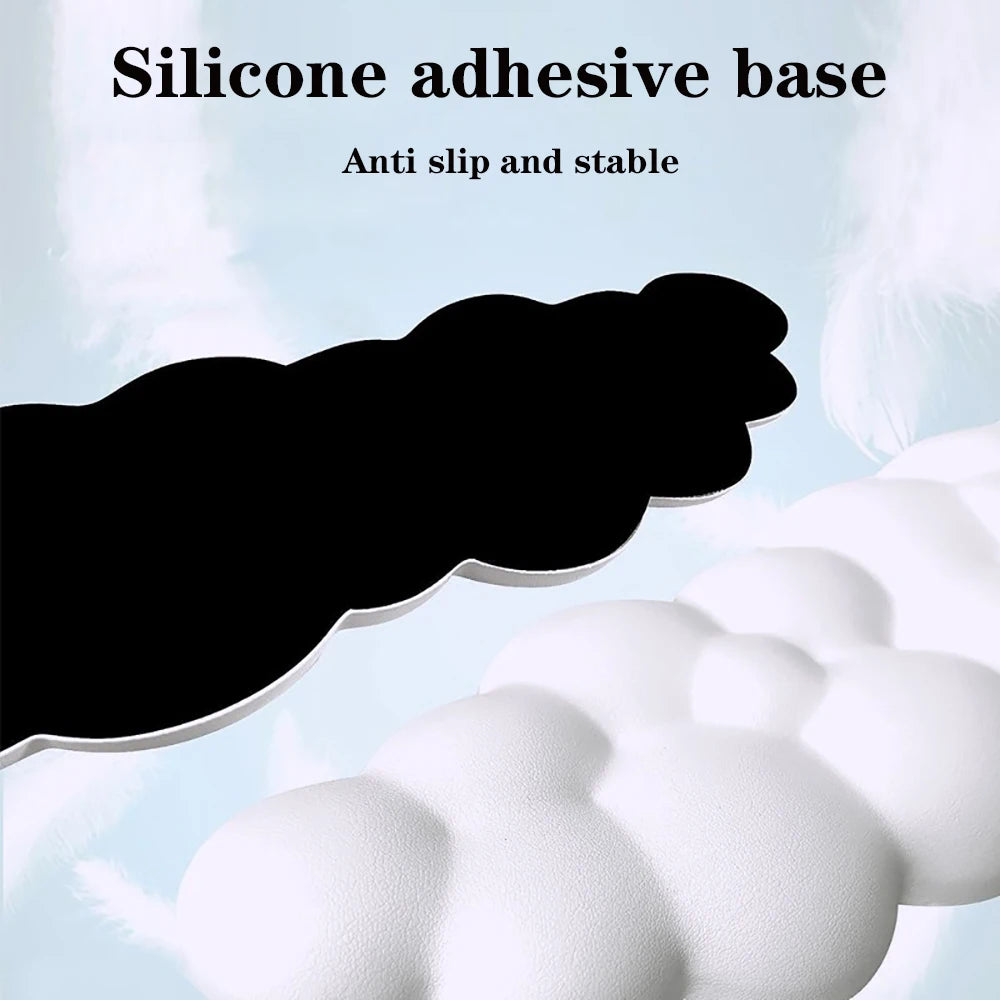 Cloud Wrist Rest Keyboard Memory Foam Mouse Mat Anti-slip Keyboard Handle Support MousePad Set Ergonomic Cloud Wrist Brace