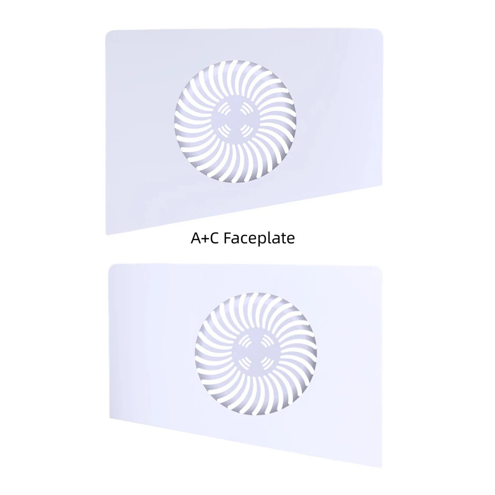 For PS5 Pro/PS5 Slim Console Faceplate with Cooling Vent For Playstation 5 Slim/Pro Replacement Face Plate Protective Shell