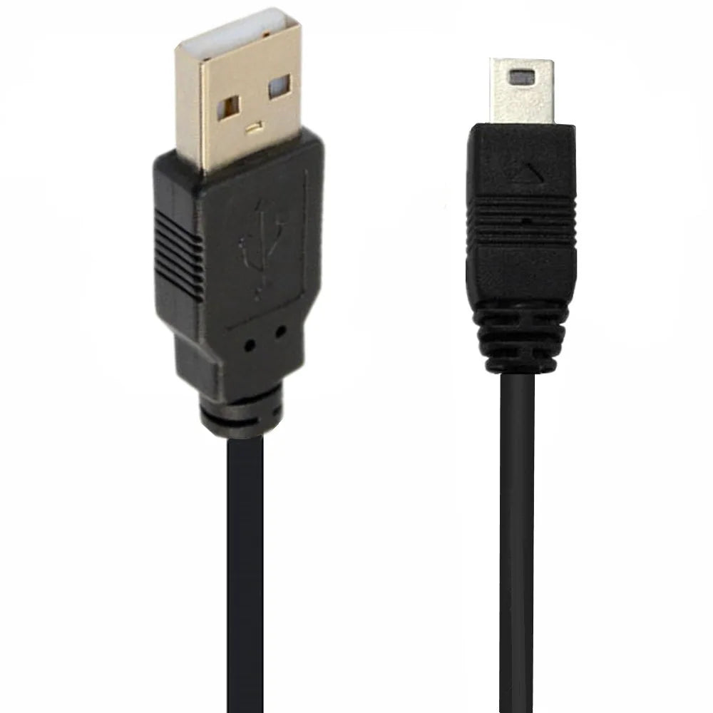 90 Degree Mini USB B Type 5pin Male to USB Male Data charge Cable Cord Camera MP3 MP4 Hard drive Cable 0.25m 0.5m 1.5m 3M  5m