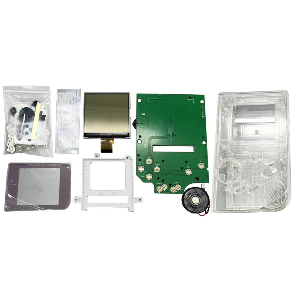 Original Size Grayscale IPS LCD Screen Kits for Nintend GameBoy GB DMG Dot-by-dot Display Highlight Brightness LCD Screen Kits