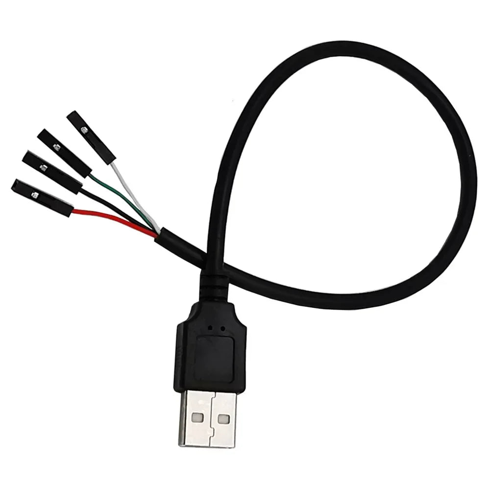 4*1Pin  Motherboard Female Header to USB 2.0 Male /Female Dupont Extender Cable 0.3m；