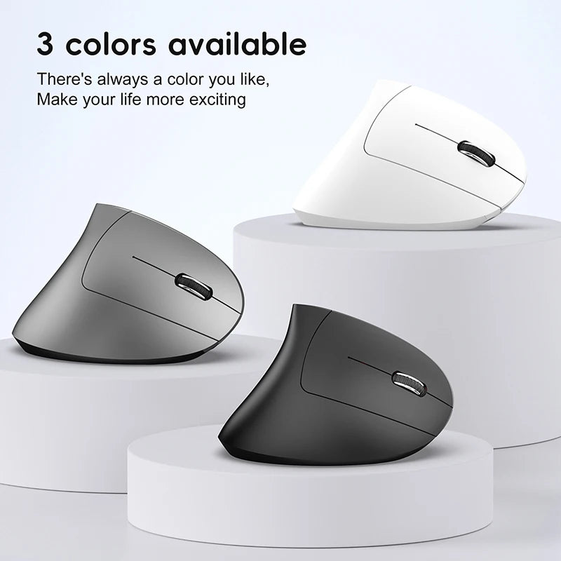Xiaomi Vertical Mouse 2.4g+bt5.1 Dual-mode Wireless Mice Mute Prevention Mouse Hand 6d Rechargeable Type-c 2400dpi Gaming Mouse