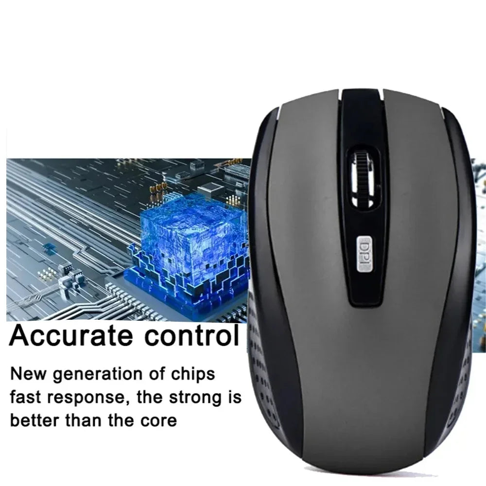 Computer Mouse Wireless USB Adjustable Gamer Gaming 6 Button Optical  2.4 USB Receiver for Computer PC Accessories