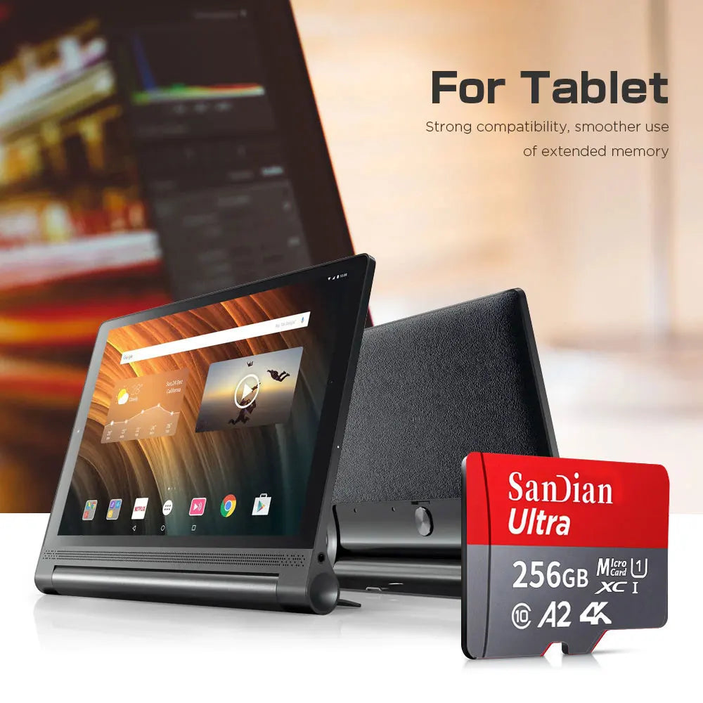 High Capcity Memory SD Card 512GB 256GB Micro TF Flash Card 1TB 2TB Rugged Memory Card Class10 Fast SD Cards For Phone PC Tablet