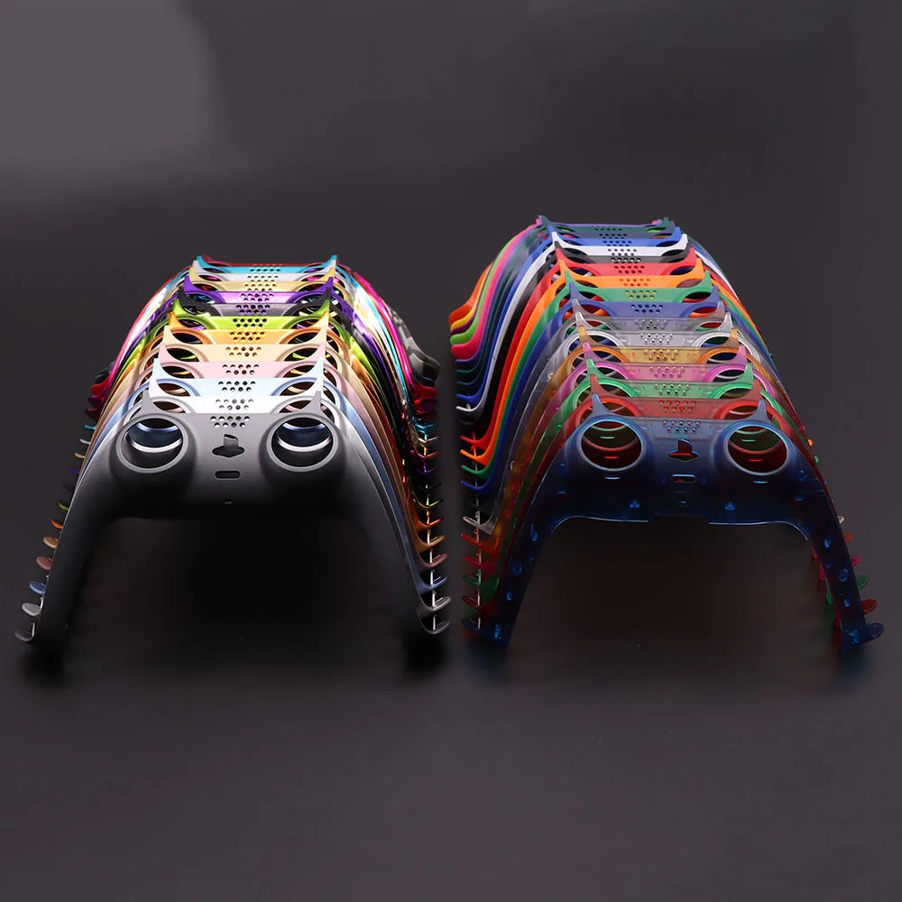 For PS5 V1 V2 V3 Gamepad Handle Shell Cover Camouflage/Clear Matte Controller Joystick Handle Decoration Strip With Pry Bar