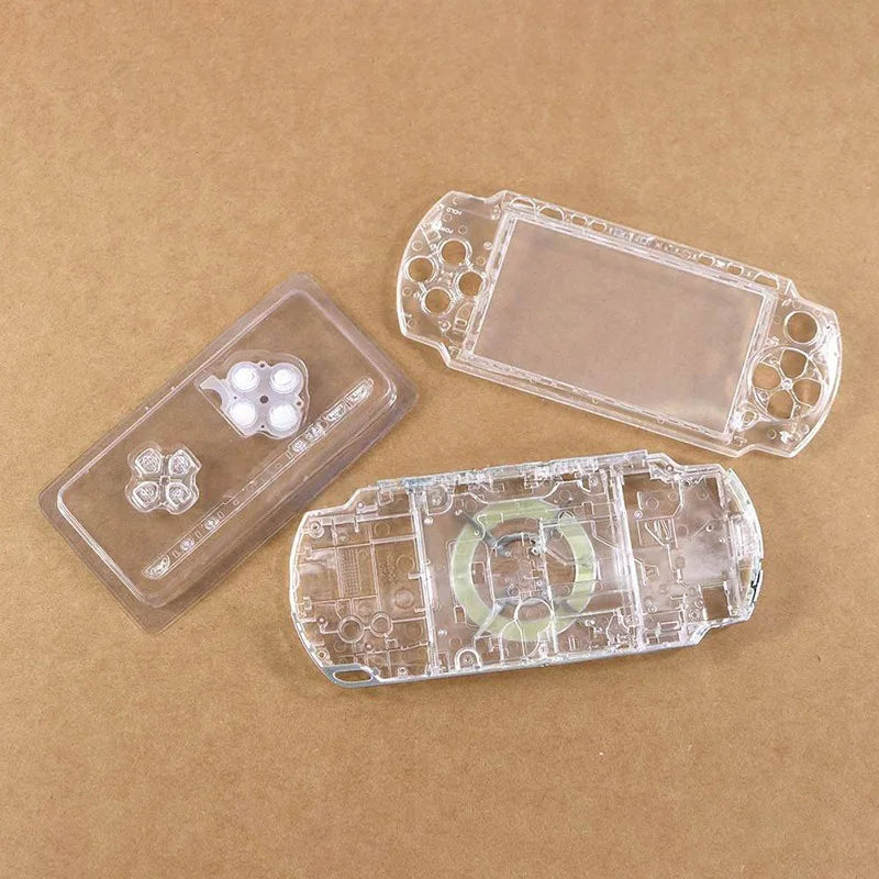 1SET For PSP 2000 Full Housing Shell Cover Case with Button Kit Replacement Label Sticker Top Bottom Faceplate for PSP2000 Game