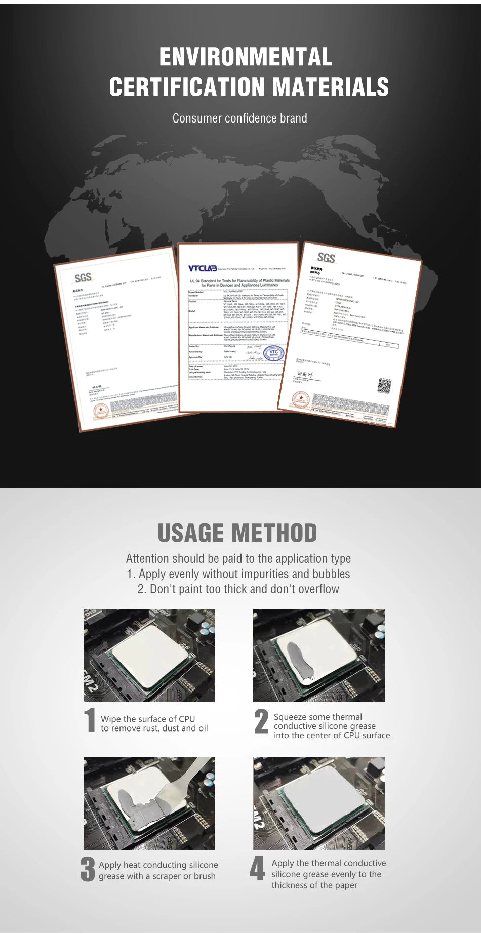 12.8W/mk Maxtor CTG8 AMD Intel Processor CPU GPU Cooler Cooling Fan Thermal Grease Thermal Paste Cpu Heatsink Plaster