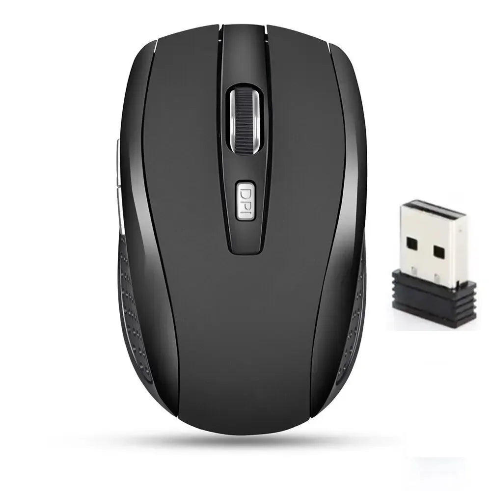 Computer Mouse Wireless USB Adjustable Gamer Gaming 6 Button Optical  2.4 USB Receiver for Computer PC Accessories