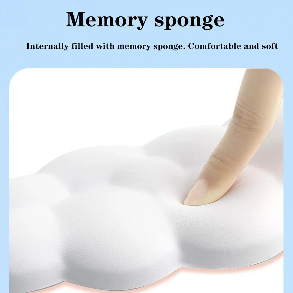 Cloud Wrist Rest Keyboard Memory Foam Mouse Mat Anti-slip Keyboard Handle Support MousePad Set Ergonomic Cloud Wrist Brace