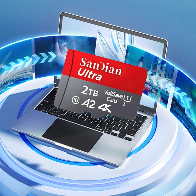 High Capcity Memory SD Card 512GB 256GB Micro TF Flash Card 1TB 2TB Rugged Memory Card Class10 Fast SD Cards For Phone PC Tablet