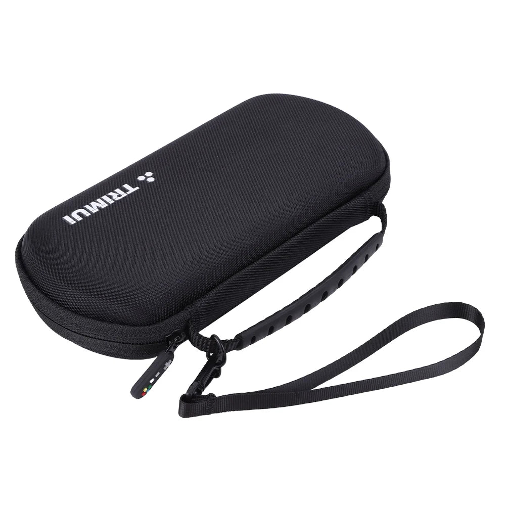 Hard EVA Carrying Case for Trimui Smart Pro Handheld Game Console Silicone Protective Case Storage Bag with Tempered Glass Film
