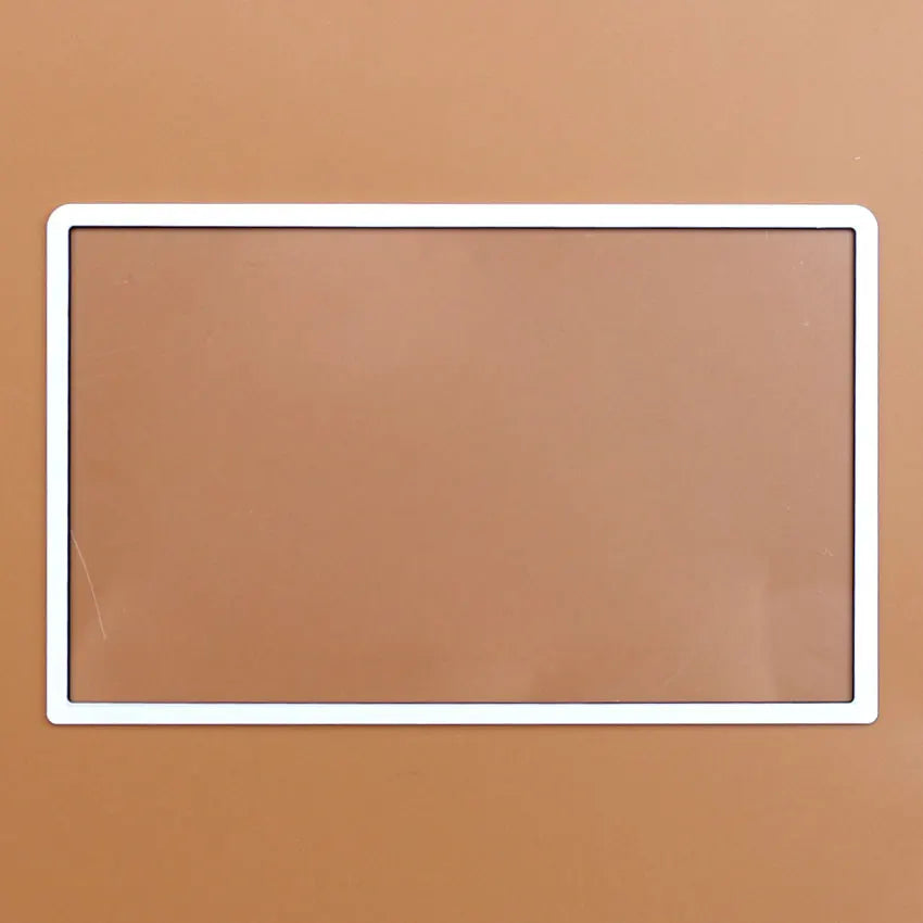 JCD Replacement For 3DSXL / 3DSLL Black White Front Screen Frame Lens Cover For New 3DS XL LL LCD Screen Protector Panel