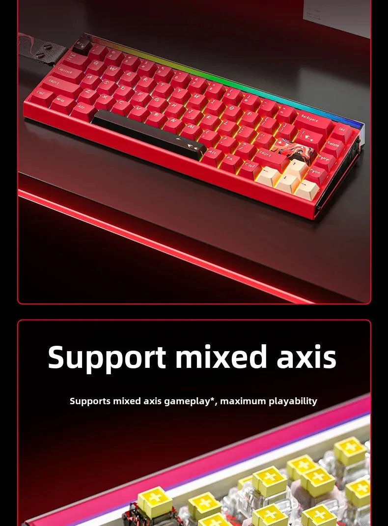 New AULA HERO 68HE/ULTRA INSTOCK Magnetic Switch Gaming Keyboard&Mouse E-sport Custom Mechanical Wired Keyboard Accessories